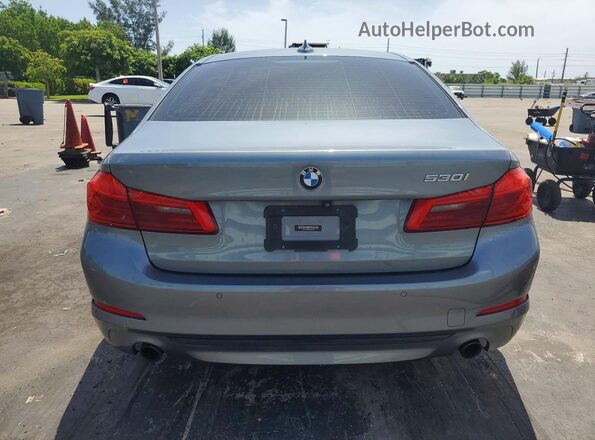 WBAJA5C38HG895077 2017 BMW 5 SERIES Gray Вид ззаду