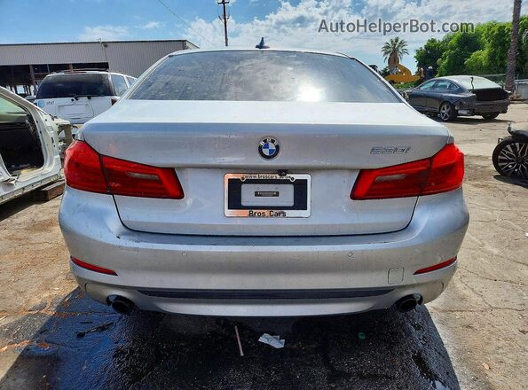 WBAJA5C3XHG896683 2017 BMW 5 SERIES Silver Rear view