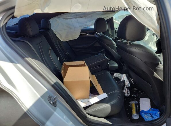 WBAJA5C3XHG896683 2017 BMW 5 SERIES Silver Rear seats view