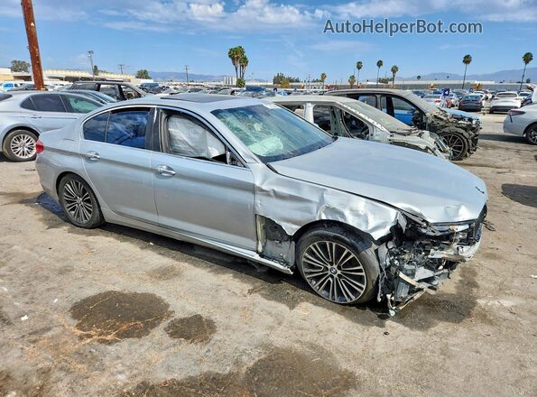 WBAJA5C3XHG896683 2017 BMW 5 SERIES Silver Front right