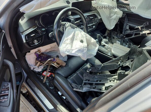 WBAJA5C3XHG896683 2017 BMW 5 SERIES Silver Dashboard view