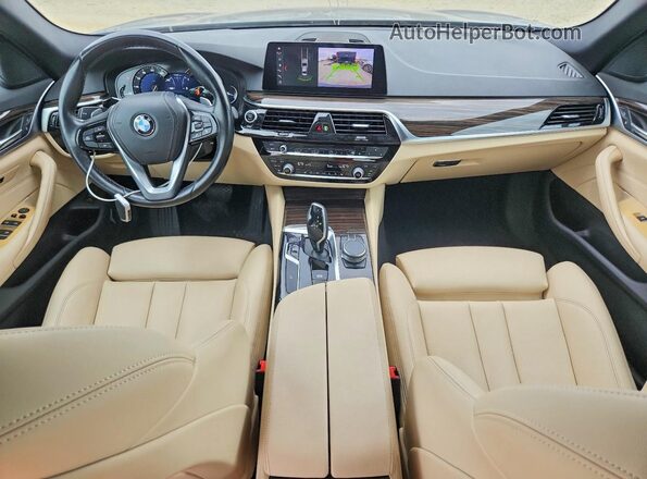 WBAJA5C52KBX87172 2019 BMW 5 SERIES Синий Вид панели приборов