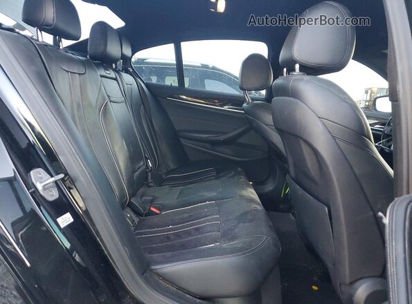 WBAJA5C52KG900802 2019 BMW 5 SERIES Black უკანა სავარძლების ხედი