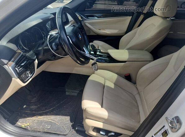 WBAJA5C53JWA36639 2018 BMW 5 SERIES White Սալոնի դիմացի տեսք