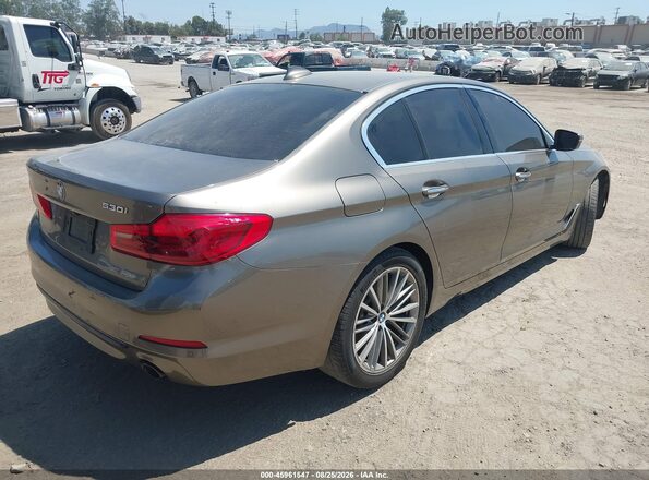 WBAJA5C53JWA39914 2018 BMW 5 SERIES Gray Trasero derecho