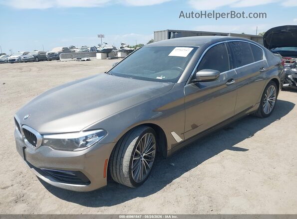 WBAJA5C53JWA39914 2018 BMW 5 SERIES Gray Vista tres cuartos delantera izquierda
