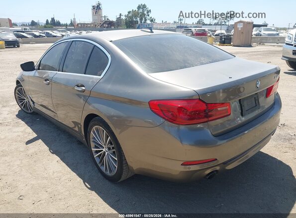 WBAJA5C53JWA39914 2018 BMW 5 SERIES Gray Trasero izquierdo