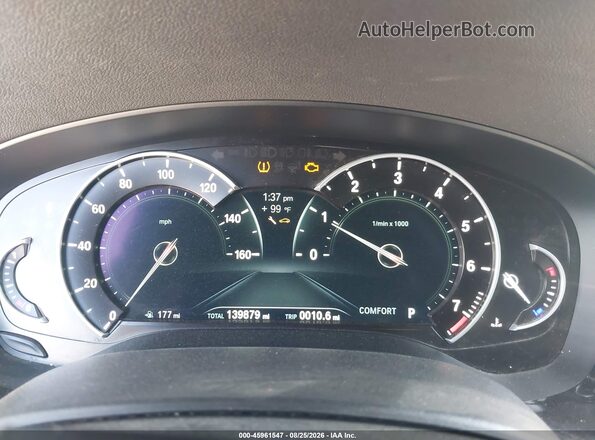 WBAJA5C53JWA39914 2018 BMW 5 SERIES Gray Vista de los asientos traseros