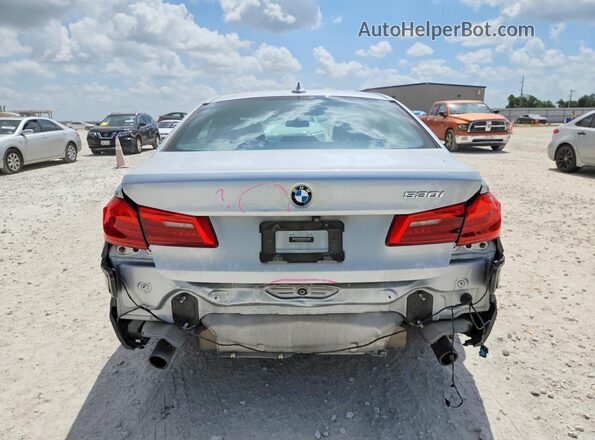 WBAJA5C53KWW07271 2019 BMW 5 SERIES Серебряный Вид сзади