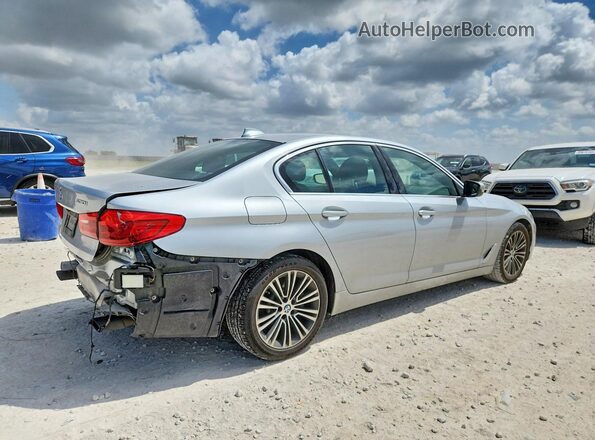 WBAJA5C53KWW07271 2019 BMW 5 SERIES Серебряный Задняя правая четверть