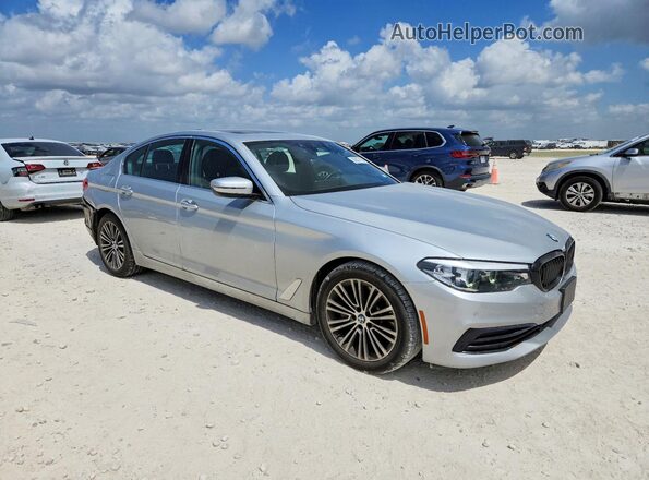 WBAJA5C53KWW07271 2019 BMW 5 SERIES Серебряный Передняя правая четверть