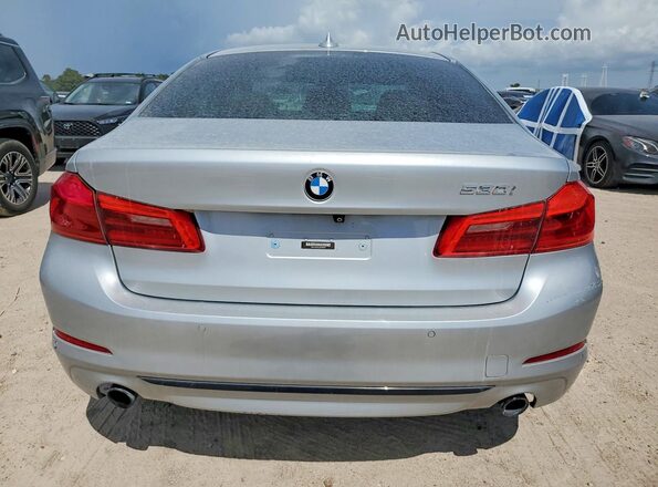 WBAJA5C54JWA38500 2018 BMW 5 SERIES Silver Rear view