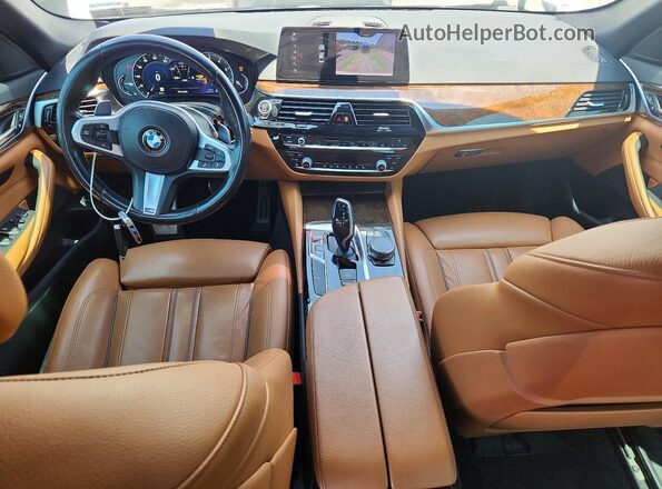 WBAJA5C54KWA58084 2019 BMW 5 SERIES White Вид панелі приладів