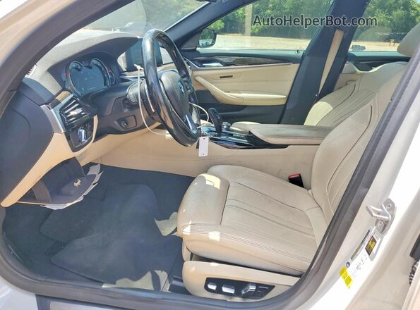 WBAJA5C55KWW10446 2019 BMW 5 SERIES White Սալոնի դիմացի տեսք
