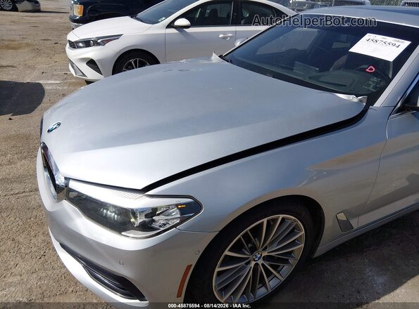 WBAJA5C56KBX87403 2019 BMW 5 SERIES Silver წინა ხედი