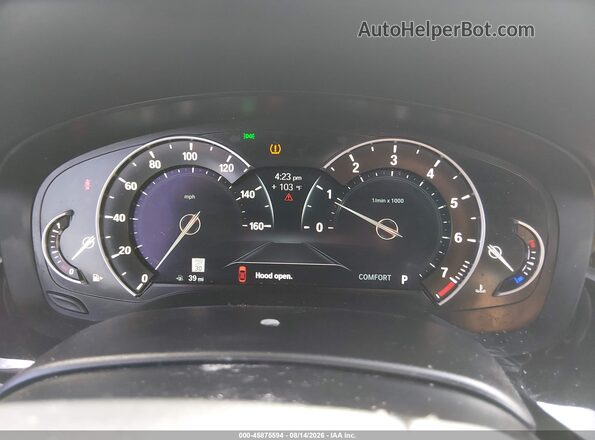 WBAJA5C56KBX87403 2019 BMW 5 SERIES Silver უკანა სავარძლების ხედი