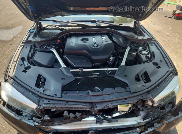 WBAJA5C58KWA58184 2019 BMW 5 SERIES Black Widok wnętrza z tyłu