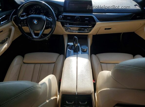 WBAJA5C58KWW14300 2019 BMW 5 SERIES Blue Vista del salpicadero