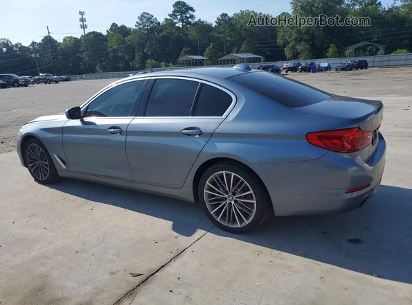 WBAJA5C58KWW14300 2019 BMW 5 SERIES Blue Trasero izquierdo