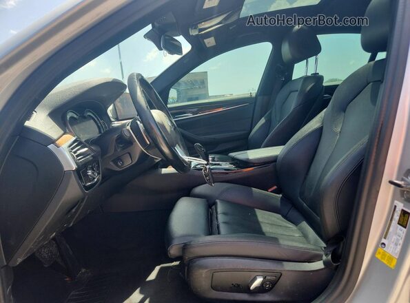 WBAJA5C59KWW20431 2019 BMW 5 SERIES Silver Front interior view