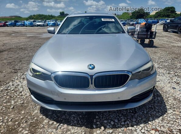 WBAJA5C59KWW20431 2019 BMW 5 SERIES Silver Front view
