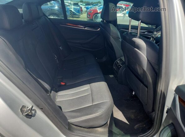 WBAJA5C59KWW20431 2019 BMW 5 SERIES Silver Rear seats view