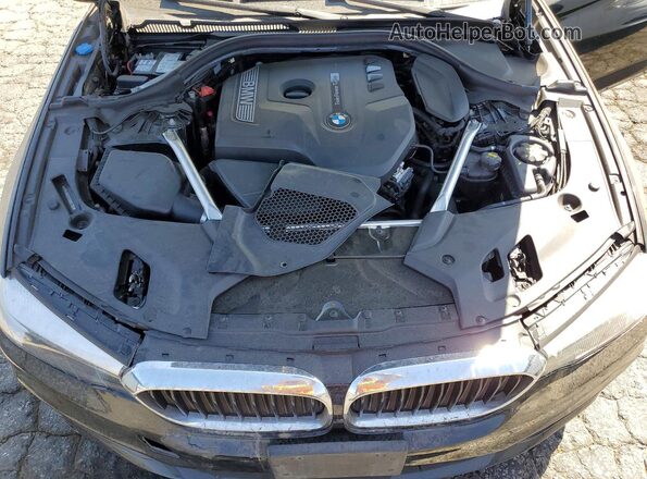 WBAJA5C5XKG900790 2019 BMW 5 SERIES Black Rear interior view