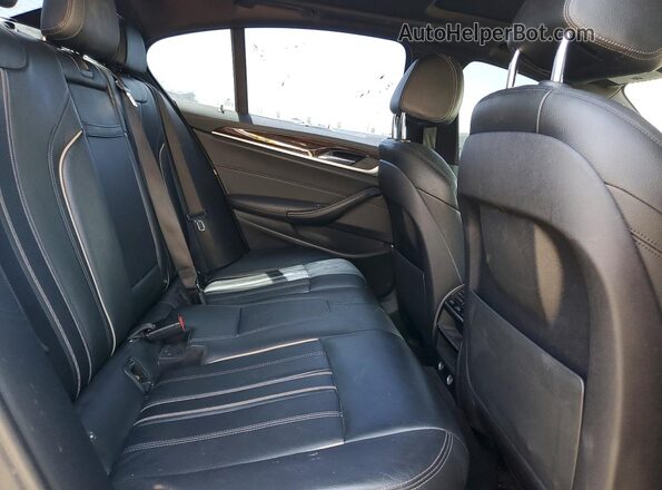 WBAJA5C5XKG900790 2019 BMW 5 SERIES Black Rear seats view