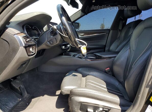 WBAJA5C5XKG900790 2019 BMW 5 SERIES Black Front interior view