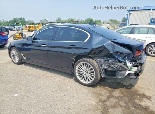 WBAJA7C35HG458598 2017 BMW 5 SERIES Black Trasero izquierdo