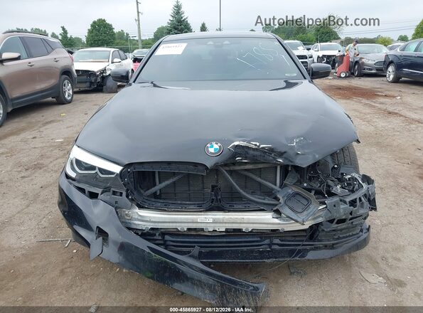 WBAJA7C50KWW09877 2019 BMW 5 SERIES Black ხელსაწყოთა პანელის ხედი