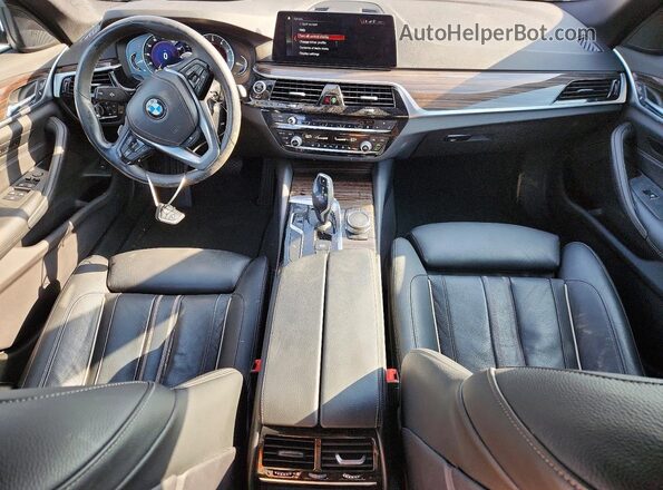 WBAJA7C52JG907405 2018 BMW 5 SERIES Charcoal Вид панелі приладів