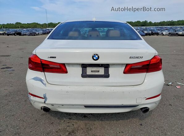WBAJA7C53JWC76706 2018 BMW 5 SERIES Белый Вид сзади