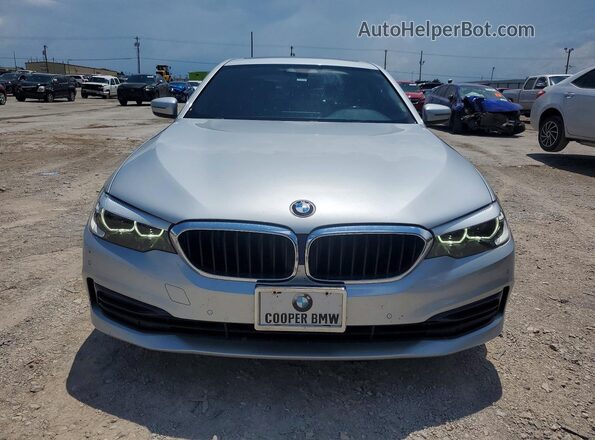 WBAJA7C58KWW47874 2019 BMW 5 SERIES Silver Front view