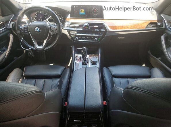 WBAJA7C58KWW47874 2019 BMW 5 SERIES Silver Dashboard view