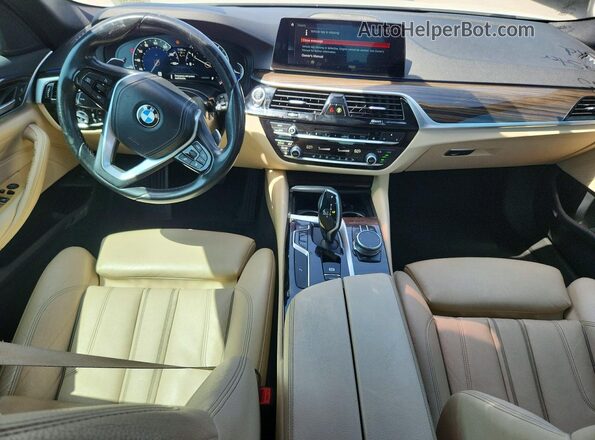 WBAJA7C59KWW17850 2019 BMW 5 SERIES White Vista del salpicadero