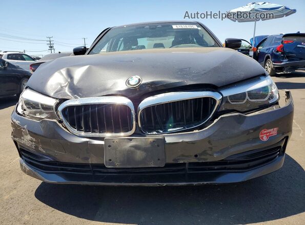 WBAJA9C51JB033542 2018 BMW 5 SERIES Charcoal წინა ხედი
