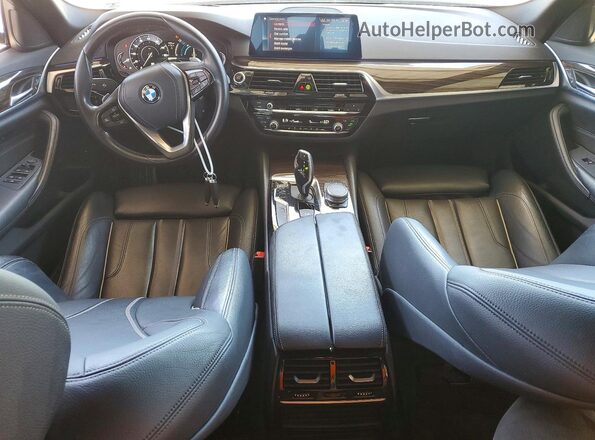 WBAJA9C51KB254768 2019 BMW 5 SERIES Silver Dashboard view