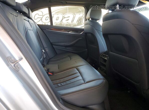 WBAJA9C51KB254768 2019 BMW 5 SERIES Silver Rear seats view