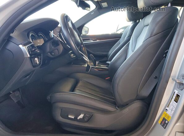 WBAJA9C51KB254768 2019 BMW 5 SERIES Silver Front interior view