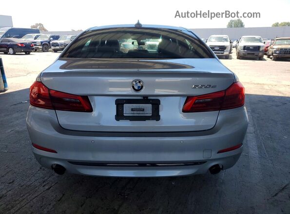 WBAJA9C51KB254768 2019 BMW 5 SERIES Silver Rear view
