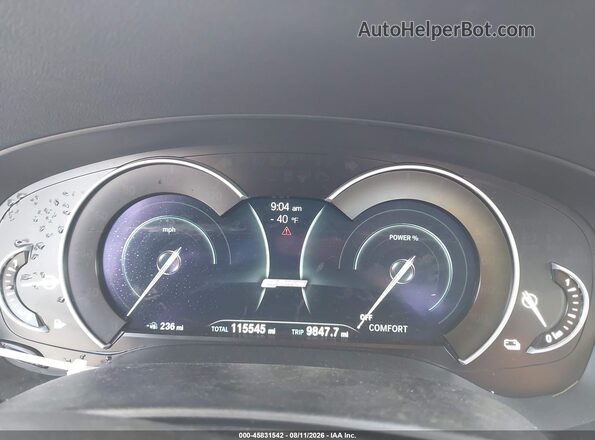 WBAJA9C53KB389430 2019 BMW 5 SERIES Silver Widok tylnych siedzeń