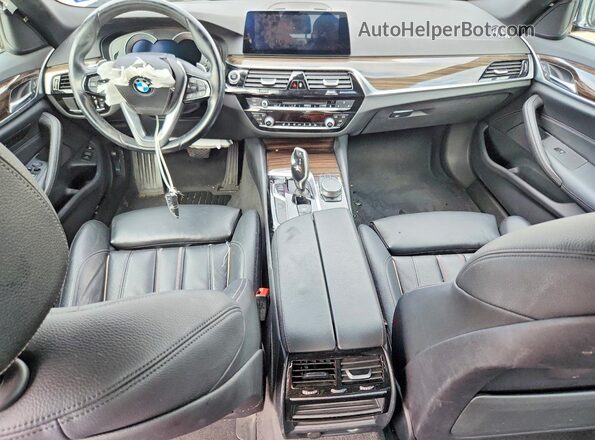 WBAJA9C55KB392894 2019 BMW 5 SERIES Silver Առջևի վահանակի տեսք