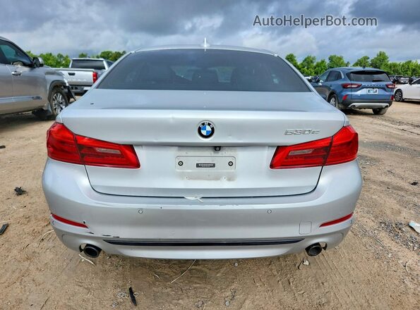 WBAJA9C55KB392894 2019 BMW 5 SERIES Silver Հետևի տեսք