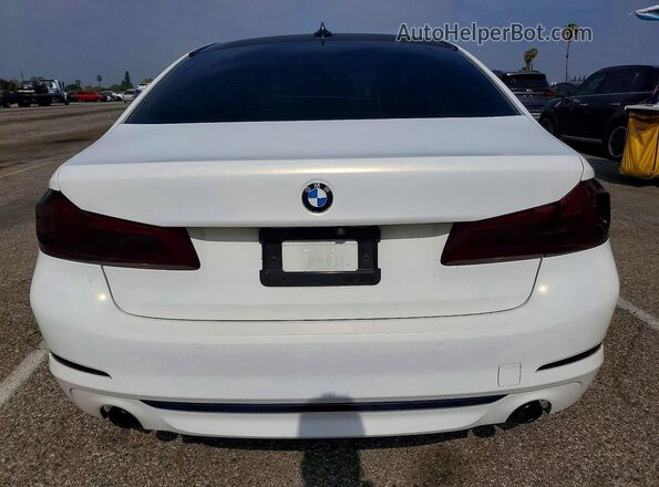 WBAJA9C55KB399635 2019 BMW 5 SERIES White Rear view