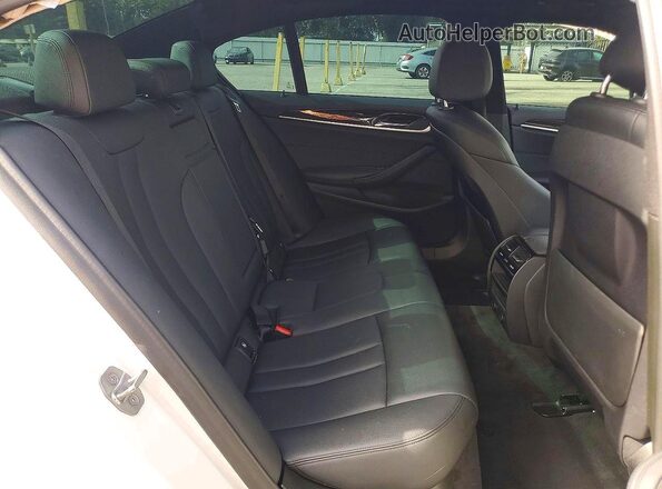 WBAJA9C55KB399635 2019 BMW 5 SERIES White Rear seats view