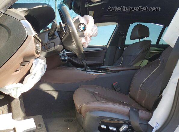 WBAJA9C56KB392905 2019 BMW 5 SERIES White Вид салону спереду