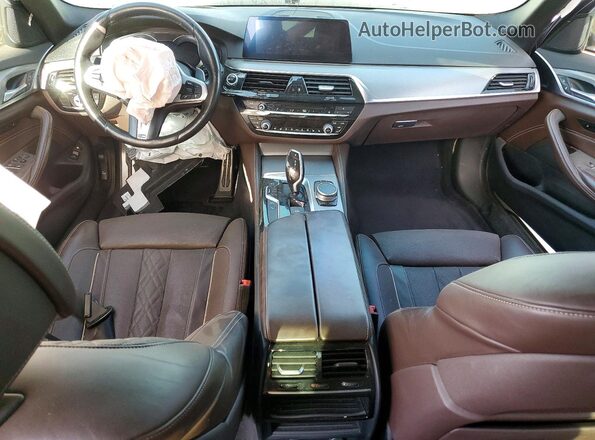 WBAJA9C56KB392905 2019 BMW 5 SERIES White Вид панелі приладів
