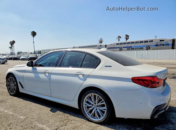 WBAJA9C57JB032668 2018 BMW 5 SERIES White Trasero izquierdo