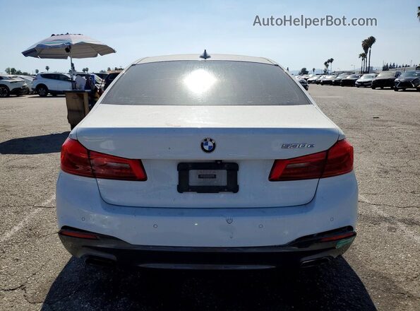 WBAJA9C57JB032668 2018 BMW 5 SERIES White Vista trasera